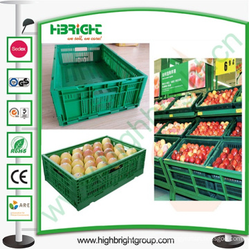 Hyper Market Black Folding Stacking Vegetable Crate